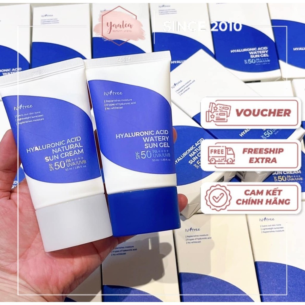 [NEW] KEM CHỐNG NẮNG ISNTREE HYALURONIC ACID SPF50+ 50ML