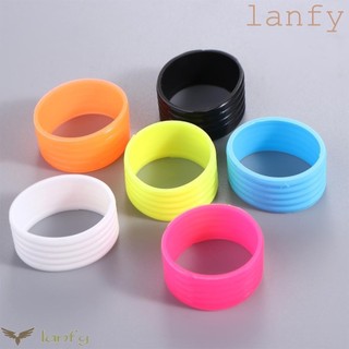 Lanfy 4 Tay Cầm Vợt Tennis Silicon, Tay Cầm Tennis Cao Su Hấp Thụ Mồ Hôi Silicon, Phụ Kiện Thể Thao Co Giãn Có Thể Co Giãn Overgrips Tay Cầm Vợt Vòng Cao Su Đa Năng