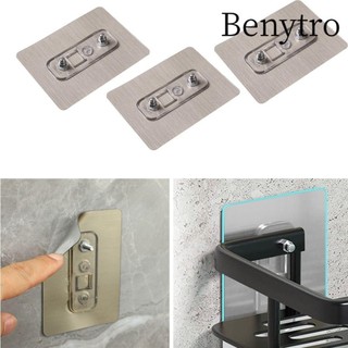 6 cái / bộ liền mạch dính móc đa năng bền hình treo móng tay lắp đặt lưu trữ móc treo nhà bếp giá đỡ phụ kiện traceless móc