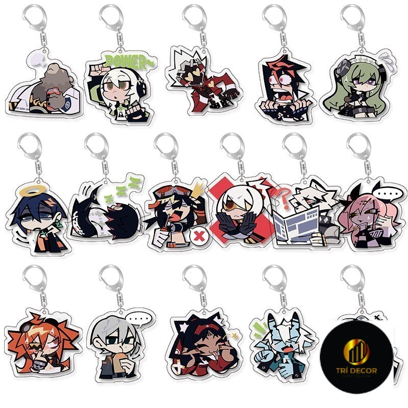 Móc Khoá, Mô Hình Standee Zenless Zone Zero Ellen Joe Anby Demara Grace Game Trang Trí Bàn Học, Làm 