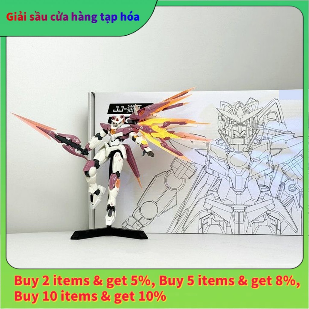（🚚Hỏa Tốc）Mô hình hg Shia Qan (T) Custom Color, 1/144 gundam Mô hình nhựa Đồ chơi xếp hình Mecha
