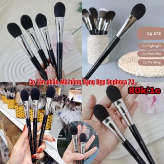 Cọ  Sephora 73 Tán phấn Má hồng Dạng Dẹp Chính Hãng