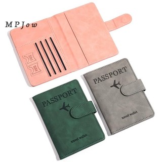 Mpjow Chống Từ Tính & Chống Trộm Giá Đỡ Hộ Chiếu Có Ốp Lưng Du Lịch Thẻ Tín Dụng Ví Da Sổ Hộ Chiếu Dành Cho Nữ / Nam Bao Da Hộ Chiếu Tốt