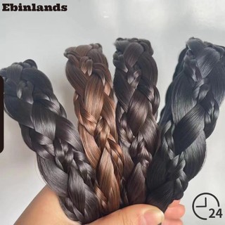 Ebinlands Head Hoop, Xương Cá Bện Lười Tóc Giả Xoắn Y2K Dreadlock, Trang Trí Tóc Rộng Vintage Băng Đô Quấn Tóc Mặt