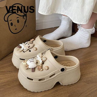 YANFENG  dép cross đế cao 6cm Dép sandal nữ dép đi biển Phối màu tinh tế Đa màu sắc Phong cách Thể thao FBT2430XKC 16Z240417