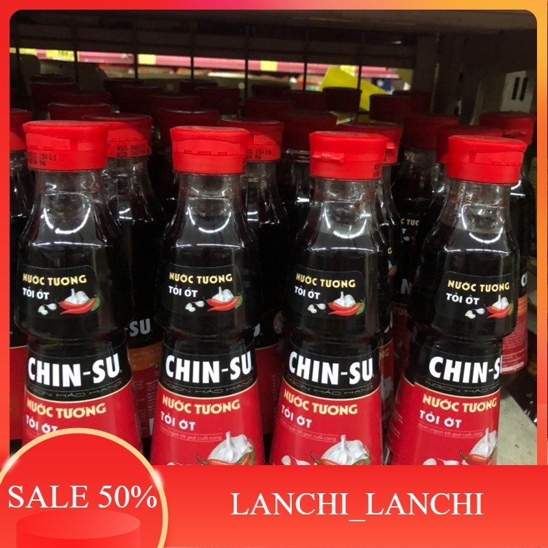 Nước tương Chinsu tỏi ớt/ Chinsu nấm shiitake chai 330ml - Shop SIÊU THỊ LAN CHI