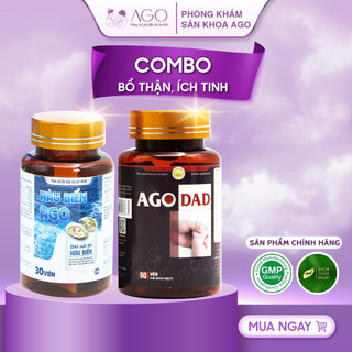Combo bổ thận ích tinh AGO Dad + Hàu biển AGO tăng cường sinh lý NAM, chống ra sớm, kéo dài thời gian yêu