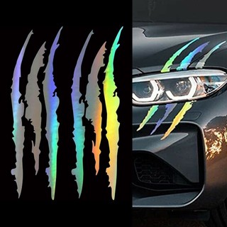 Đèn đèn đèn đèn xe ô tô monster stickers sọc trầy xước vuốt vinyl decal