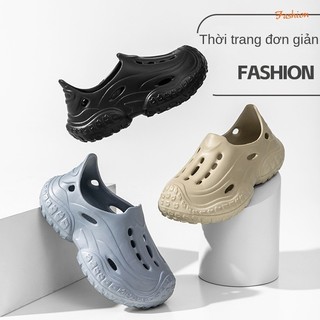 Giày lỗ mùa hè EVA cha mẹ và con cái nhà đế dày bên ngoài mặc dép trẻ em nam nữ chống trượt giày đi biển