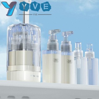 Yve Travel Split Chai, Tinh Dầu Atomizer Fine Mist Pump Bộ Chai Rỗng, Di Động Refillable Lotion Chăm Sóc Da Du Lịch Chai Xịt