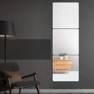 [HCM] Gương treo Dán Tường toàn thân chống vỡ soi , dán tủ quần áo, hình vuông 20*20cm -GL602