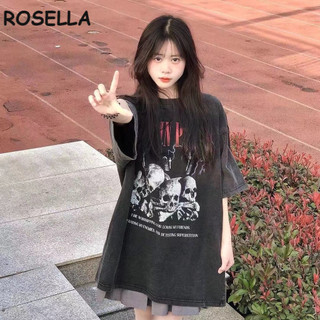 Rosella áo phông áo thun nữ croptop baby tee Korean Thể thao Popular Đơn giản WTX2440VDS 19Z240508