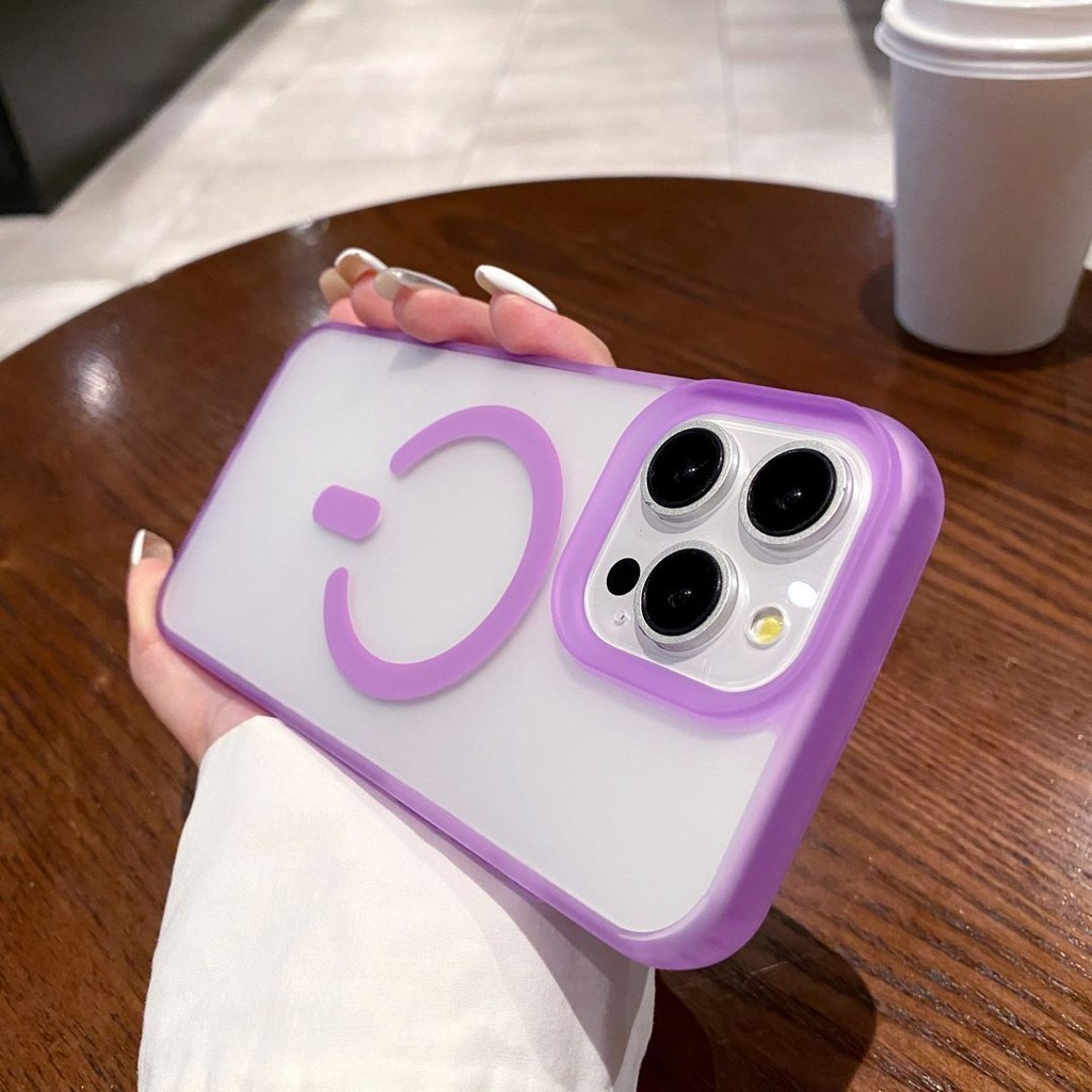 Ốp Điện Thoại Acrylic Cho iPhone 15 14 13 12 Pro M11 Mùa Hè Dopamine Mist Cicada Wings Mờ Chống Sốc 