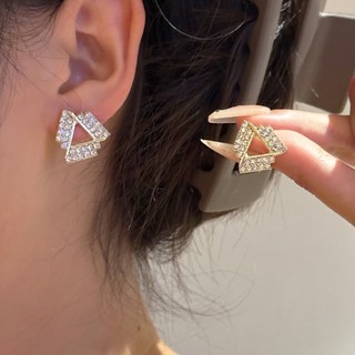 Bông tai bạc mạ vàng phong cách Hàn Quốc - Khuyên hoa tai nữ đẹp cổ điển iLita