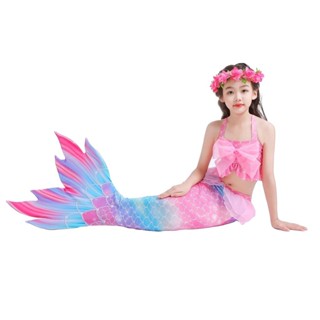 Đồ bơi tiên cá cho bé gái Set đuôi cá đồ bơi trẻ em Bikini đi biển cho bé