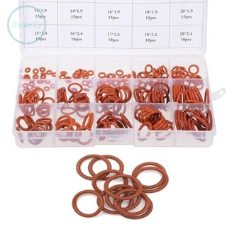 Bộ vòng chữ O silicon màu đỏ cao cấp 225 loại số liệu cho điều kiện khắc nghiệt