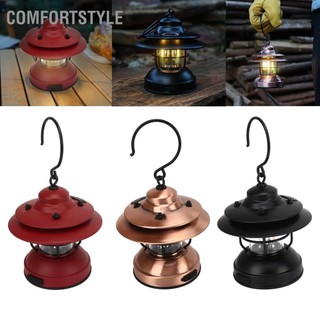 Comfortstyle Đèn lồng cắm trại cổ điển IPX4 chống nước 35‑100lm LED di động treo đèn để ngoài trời