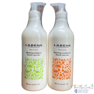 Dầu gội xả dưỡng sinh siêu tái tạo tóc hư tổn Labene Collagen 500mlx2 - TN