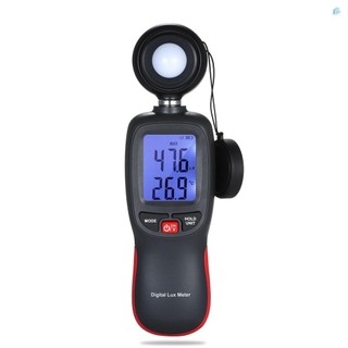 Máy đo Lux kỹ thuật số Màn hình LCD Máy đo độ sáng cầm tay Máy đo độ sáng Mini Máy đo ánh sáng Luxmeter Máy đo ánh sáng 0-200000 Lux với chế độ giữ dữ liệu tối đa / phút / tối đa