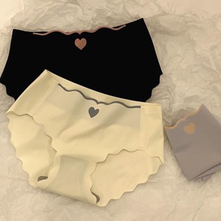 Quần Lót Quần Chip Nữ Chất Su Siêu Mỏng Không Lộ Viền Co Giãn Kiểu Trái Tim Thoáng Mát Xinh Xắn -- 2405006K