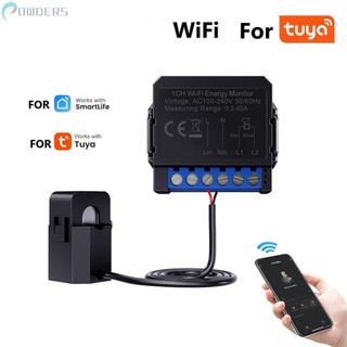 -New In May-For Tuya WiFi Energy Meter 80A Current Transformer Smart Electric Power Monitor