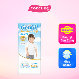  Tã Bỉm quần Nhật Bản cao cấp Genki size XL 38 miếng 