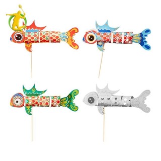 Đèn lồng Koi cầm tay DIY Craft Đèn lồng phát sáng có đèn LED Handmade Lễ hội mùa thu Trang trí năm mới