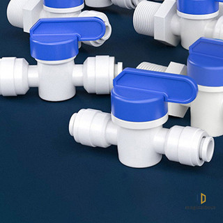 [Magichour] 1PC Bể Cá Fitg RO Nước Thẳng Van Bi Nhựa 1 / 4 "3 / 8" OD Vòi Kết Nối Nhanh 1 / 4 "3 / 8" Nam Revers Osmosis Mới
