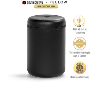 Hộp cất trữ cà phê Fellow Atmos Vacuum Canister | Bảo quản cà phê x2 lần bình thường | Màu Đen 1.2l