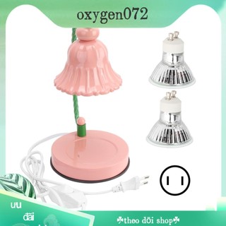 Oxygen072 Đèn sưởi nến có thể điều chỉnh độ sáng với 2 bóng đèn Nến hồng nóng chảy để trang trí nhà 110‑240V