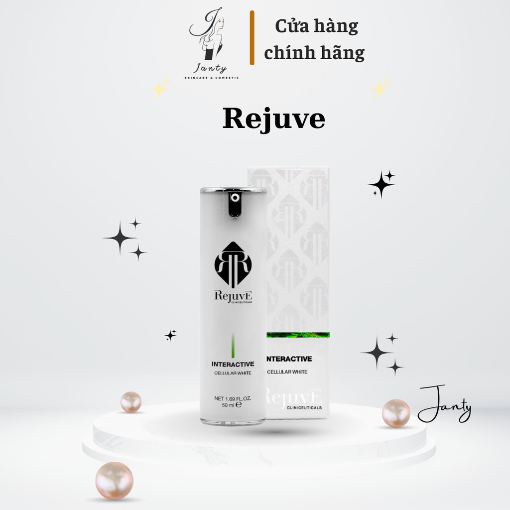 [CHÍNH HÃNG] SERUM REJUVE INTERACTIVE Cellular White làm sáng da, mờ thâm, đều màu da 50ml  Hornor B