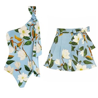 Đồ bơi Bikini nữ Bộ đồ bơi xẻ eo cao gợi cảm + Đồ bơi voan
