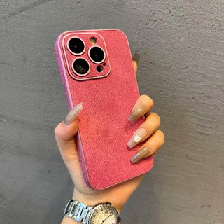 Ốp điện thoại vải denim cao cấp iPhone15 14 13 12 11 Pro Max camera chống sốc đi kèm với màng bảo vệ chống vân tay mặt sau mềm