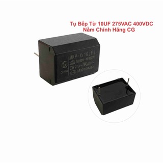 Tụ bếp từ 10uf 275vac 400vdc nằm chính hãng cg