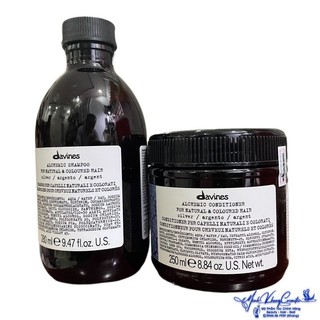 Gội xả Davines Alchemic cho tóc nhuộm Bạch kim 280ml/250ml - MK