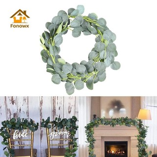 Nhân Tạo Bạch Đàn Vòng Hoa Lá Xanh Cây Giả 6,6 Chân / Dây Vườn Nhà Văn Phòng Cưới Trang Trí Tường