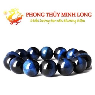 Vòng tay đá mắt hổ Xanh Dương chất lượng 5A hợp mệnh Thủy và Mộc - Quà tặng phong thủy - Vòng tay phong thủy