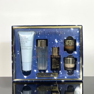 Estee Lauder chai nhỏ màu nâu chăm sóc da mẫu du lịch bộ năm mảnh dưỡng ẩm chống lão hóa gói trải nghiệm di động
