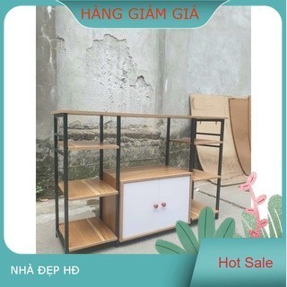 kệ lò vi sóng,kệ bếp CÓ CỬA 3 GIAN