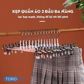 Móc Kẹp Quần Áo Chất Liệu Thép Không Gỉ Chống Trơn Trượt,  móc kẹp đôi kẹp váy, quần, đồ lót
