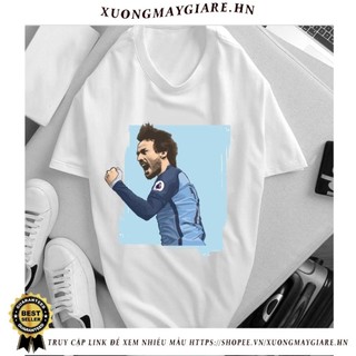 [Freeship] Áo Thun David Silva Man City Mã BD544 - 547 - Áo Màu Trắng Tay Ngắn,In Hình Cầu Thủ Bóng Đá Tây Ban Nha