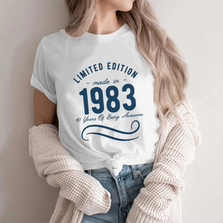 Nam Sinh Nhật 40 Năm 1983 Hàng Đầu Nữ Vui Nhộn harajuku top Nữ Thiết Kế Quần Áo