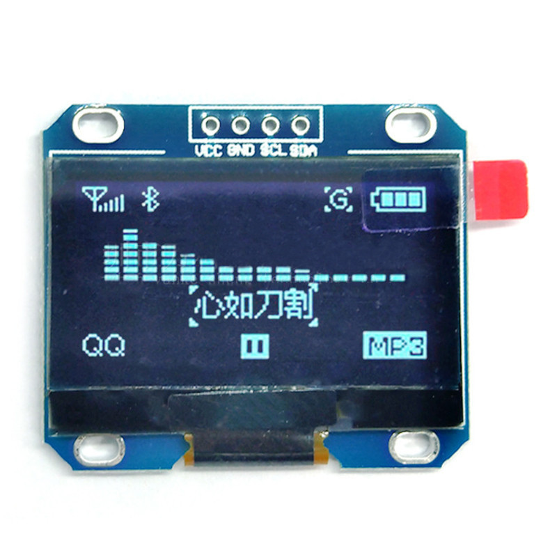 Mô-đun OLED 4PIN 1,3 inch Màn hình LCD I2C 1,3 inch IIC 12864 Mô-đun hiển thị OLED cho Arduino Blue 