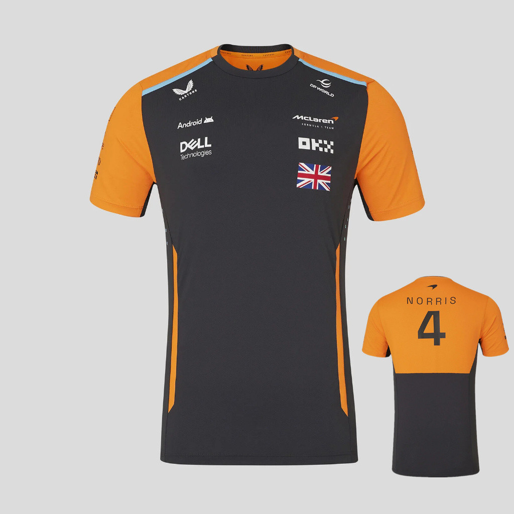 Áo thun McLaren f1 2024 Team Drivers Polo Daniel Ricciardo áo sơ mi S-5XL