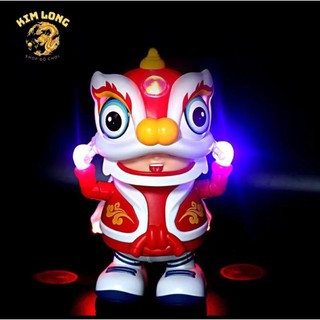[TẶNG PIN] Đồ chơi lồng đèn trung thu hình chú bé đứng múa lân cho bé tặng kèm pin có nhạc đèn quà tặng trung thu cho bé