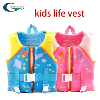 Yonsub Chuyên Nghiệp Trẻ Em Dây Kéo Áo phao Bé Trai Bé Gái Bể Bơi Học Tập Công Viên Nước Không Tay Phao Vest