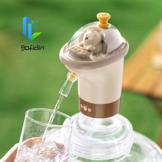 Máy bơm nước có thùng GOFIDIN, Máy bơm chai nước công tắc một nút hoạt hình, Máy phân phối nước điện USB đa năng Mini tự động Du lịch