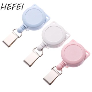 HEFEI Huy Hiệu Cuộn Kẹp Mờ ID Dây Vật Dụng Văn Phòng Kéo Có Thể Thu Vào Huy Hiệu Giá Đỡ Kẹp