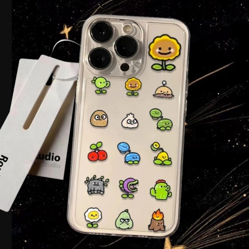 Thực vật vs. Ốp Điện Thoại Zombies Thích Hợp Cho IPhone 16 15 14 13 ProMax X XS XR XSMAX 1112 PRO 14