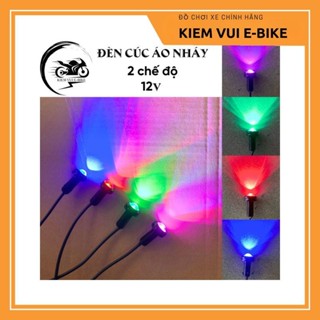 Đèn cúc áo trang trí cho xe ô tô, xe máy điện 12v, 2 chế độ
